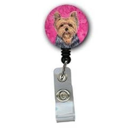 TEACHER'S AID Yorkie Retractable Badge Reel Or Id Holder With Clip TE54853